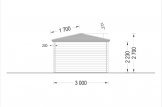 Cenador de madera FLORA (28 mm), 3x5 m, 15 m² specification 4