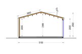 Caseta de jardín de madera PIA S (34 mm + revestimiento), 5x5 m, 25 m² specification 6