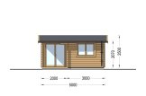 Caseta de jardín de madera OSLO (34 mm), 5x4 m, 20 m² specification 2