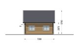 Casa de madera para vivir KARINA (Aislada, 34 mm + revestimiento), 46 m² specification 6