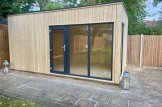 Oficina prefabricada de madera PREMIUM (Aislada PLUS, 34 mm + revestimiento), 5x3 m, 15 m² customer 2