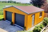 Garaje de madera doble SILVIA DUO ALT (34 mm + revestimiento), 6x6 m, 36 m² customer 1