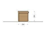 Sauna de exterior FREJA (44 mm), 4.5x2.5 m, 4.85 m² specification 5
