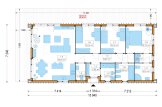 Casa de madera para vivir ROBERTA RV (Aislada PLUS, 44 mm + revestimiento), 95 m² specification 1
