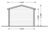 Caseta de jardín de madera STRONGHOLD (44 mm), 3x6 m, 18 m² specification 5