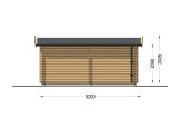 Garaje de madera CLASSIC (34 mm), 3.2x5.2, 16 m² specification 5