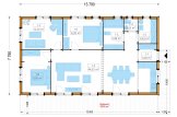 Casa de madera para vivir JULIA RV (Aislada PLUS, 44 mm + revestimiento), 95 m² specification 1