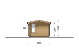 Caseta de jardín de madera POOLHOUSE (44 mm), 4x3 m, 12 m² specification 5