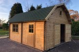 Garaje de madera MISSISSIPPI (44 mm), 5x6 m, 30 m² customer 3