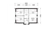 Casa de madera para vivir ASTRID RV (Aislada PLUS, 44 mm + revestimiento), 92 m² specification 2