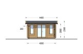Caseta de jardín de madera POOLHOUSE (34 mm), 4x3 m, 11 m² specification 2