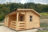 Caseta de jardín de madera NANTES (44 mm), 6x4.7 m, 24 m² + 3.5 m² porche customer 2