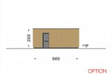 Garaje de madera de techo plano SILVIA F (34 mm + revestimiento), 5x6 m, 30 m² specification 7