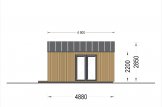 Caseta de jardín de madera PIA (Aislada, estructura de madera), 5.2 x 4.9 m, 18 m² specification 3