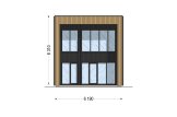 Casa de madera para vivir KAYA 4L RV (Aislada PLUS, 44 mm + revestimiento), 50 m² specification 3