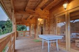 Caseta de madera con porche AMELIA (44 mm), 32 m² + 20 m² customer 2