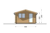 Caseta de jardín de madera DREUX (34 mm), 4x4 m, 16 m² specification 2