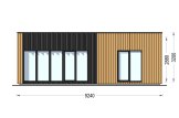 Casa de madera para vivir LUCIA 1 RV (Aislada PLUS, 44 mm + revestimiento), 57 m² specification 2