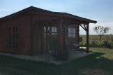 Caseta de jardín de madera con porche HELEN (58 mm), 6x6 m, 24 m² + 12.5 m² customer 2