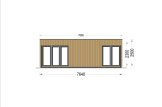 Casa de madera PREMIUM (Aislada, 34 mm + revestimiento), 7.5x4 m, 30 m² specification 2