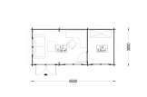 Caseta de jardín de madera ELEONORA (34 mm), 6.6x3 m, 18 m² specification 1