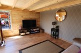 Caseta de jardín de madera ESSEX (Aislada, 44+44 mm), 5x4 m, 20 m² customer 3