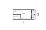 Caseta de jardín de madera BRETA S (44 mm), 3x6 m, 18 m² specification 1