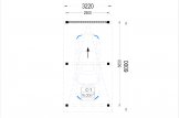 Cochera de madera LUNA F, 3.2x6 m, con pared lateral specification 1