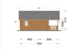 Casa de madera con porche ANGERS S (34+34 mm), 36 m² + 19 m² specification 4