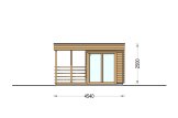 Sauna de exterior FREJA (44 mm), 4.5x2.5 m, 4.85 m² specification 2