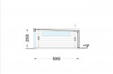Garaje de madera con caseta SILVIA F PLUS (34 mm + revestimiento), 6x6 m, 36 m² specification 6