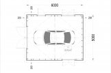 Garaje de madera LORA (estructura de madera), 5x6 m , 30 m² specification 1