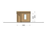 Sauna de exterior VIGOR (44 mm), 3.3x2.5 m, 4.85 m² specification 2