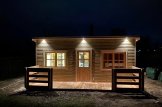 Casa de madera con porche ALTURA (34+34 mm), 31 m² + 8 m² customer 2