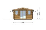 Caseta de jardín de madera OLYMP (34 mm), 4x3 m, 12 m² specification 2