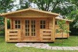 Caseta de jardín de madera con ISLA (66 mm), 6x5 m, 18 m² + 7 m² customer 1