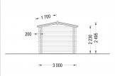 Caseta de jardín de madera STRONGHOLD (44 mm), 3x6 m, 18 m² specification 5