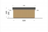 Garaje de madera LORA (estructura de madera), 3.2x5.2 m, 16.6 m² specification 5