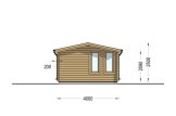 Caseta de jardín de madera DEVON (34 mm), 6x4 m, 24 m² specification 3
