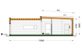 Casa de madera para vivir MALLY RV (Aislada PLUS, 44 mm + revestimiento), 70 m² specification 7