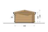 Caseta de jardín de madera WISSOUS (44 mm), 4x3 m, 12 m² specification 4
