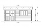 Caseta de jardín de madera OSLO (34 mm), 5x4 m, 20 m² specification 2