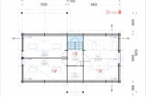 Casa de madera VERA (44+44 mm), 132 m² + 13.5 m² porche specification 3