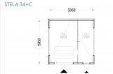 Garaje de madera con caseta SILVIA F PLUS (34 mm + revestimiento), 6x6 m, 36 m² specification 1