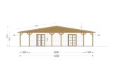 Casa de madera CARLOTA S (58 mm), 90 m² specification 2