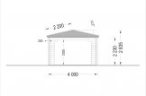 Cenador de madera FLORA (44 mm), 4x4 m, 16 m² specification 2