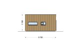 Casa de madera para vivir LUCIA 2 RV (Aislada PLUS, 44 mm + revestimiento), 50 m² specification 5