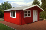 Caseta de madera LILLE 25 m² (44 mm), 5x5 m, 25 m² customer 1