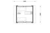 Casa de madera SARA (34 mm + revestimiento), 20 m² specification 2
