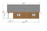 Casa de madera AURA S (66 mm + revestimiento), 100 m² + 35 m² porche specification 5